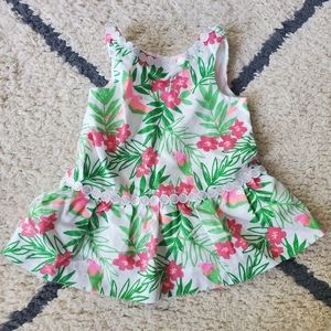 Janie and Jack - floral dress - 3 to 6 months